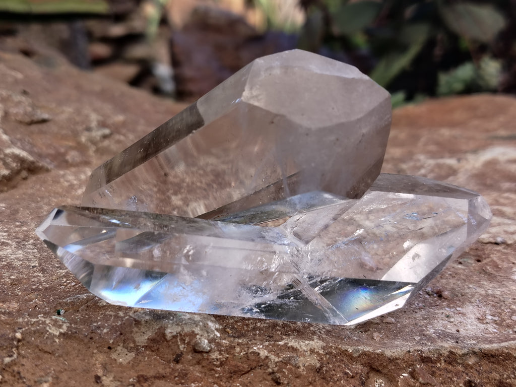 Polished Double Terminated Clear Quartz Crystals x 12 From Madagascar - Toprock Gemstones and Minerals 