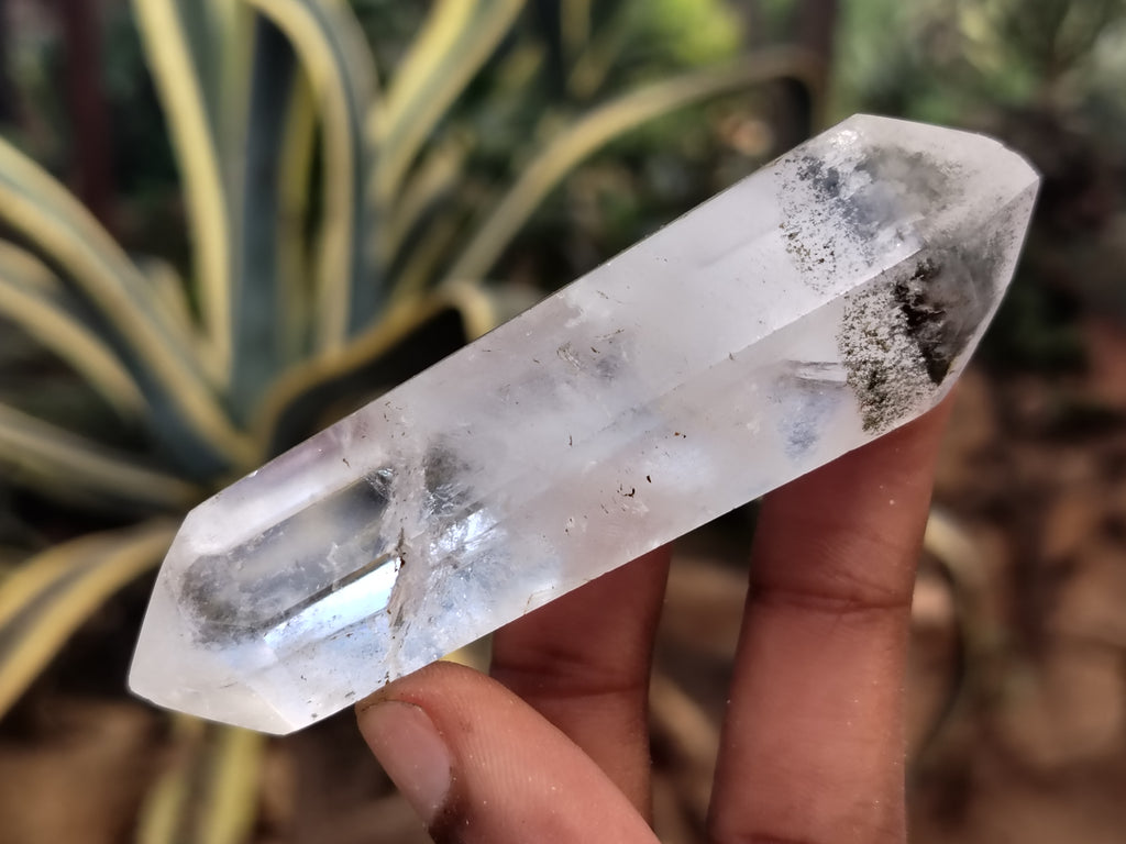 Polished Double Terminated Clear Quartz Crystals x 12 From Madagascar - Toprock Gemstones and Minerals 