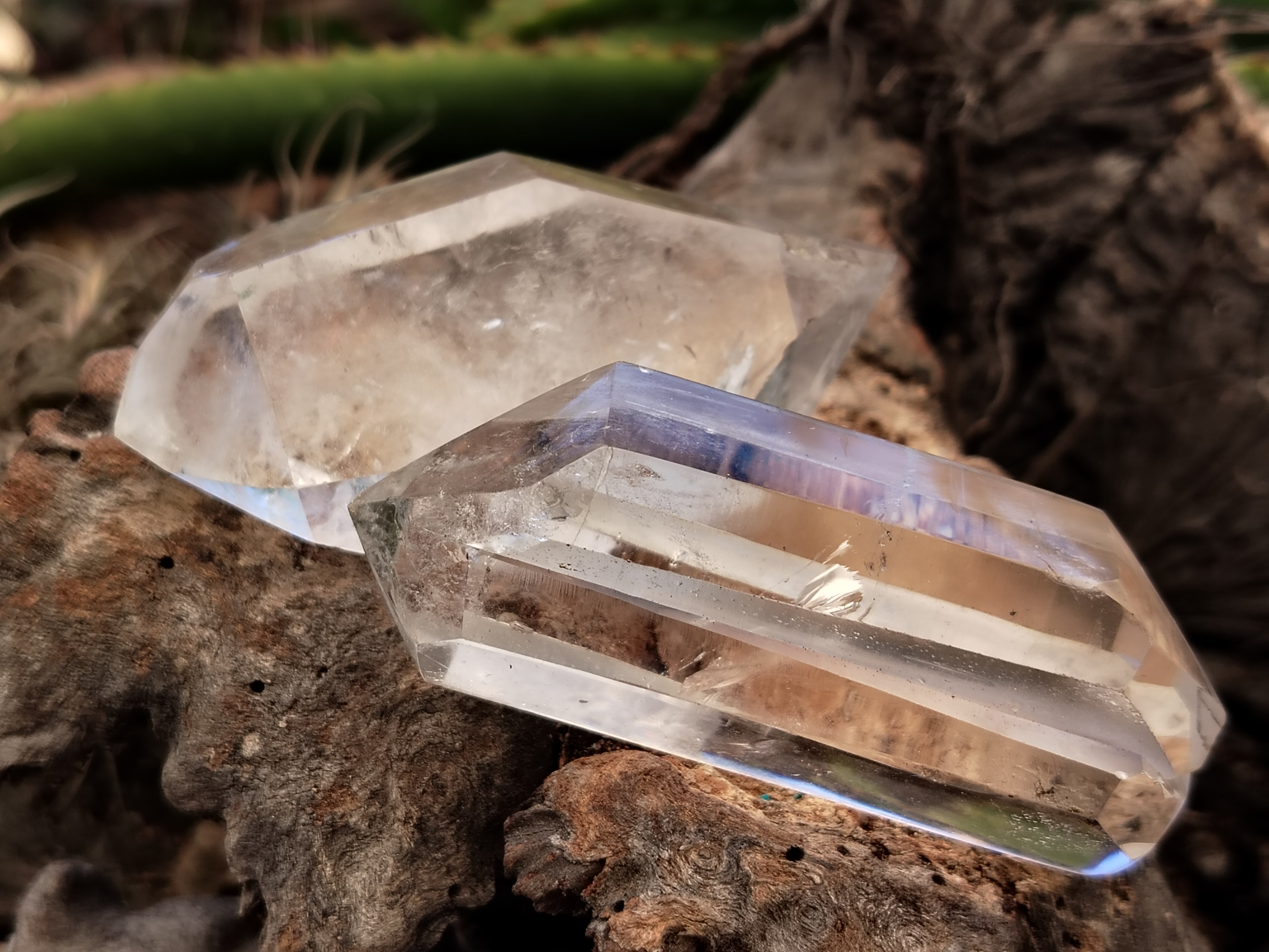 Polished Double Terminated Clear Quartz Crystals x 12 From Madagascar - Toprock Gemstones and Minerals 