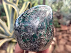 Polished Emerald Mica In Matrix Standing Free Forms x 4 From Mutoko, Zimbabwe - Toprock Gemstones and Minerals 