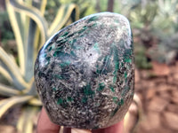 Polished Emerald Mica In Matrix Standing Free Forms x 4 From Mutoko, Zimbabwe - Toprock Gemstones and Minerals 
