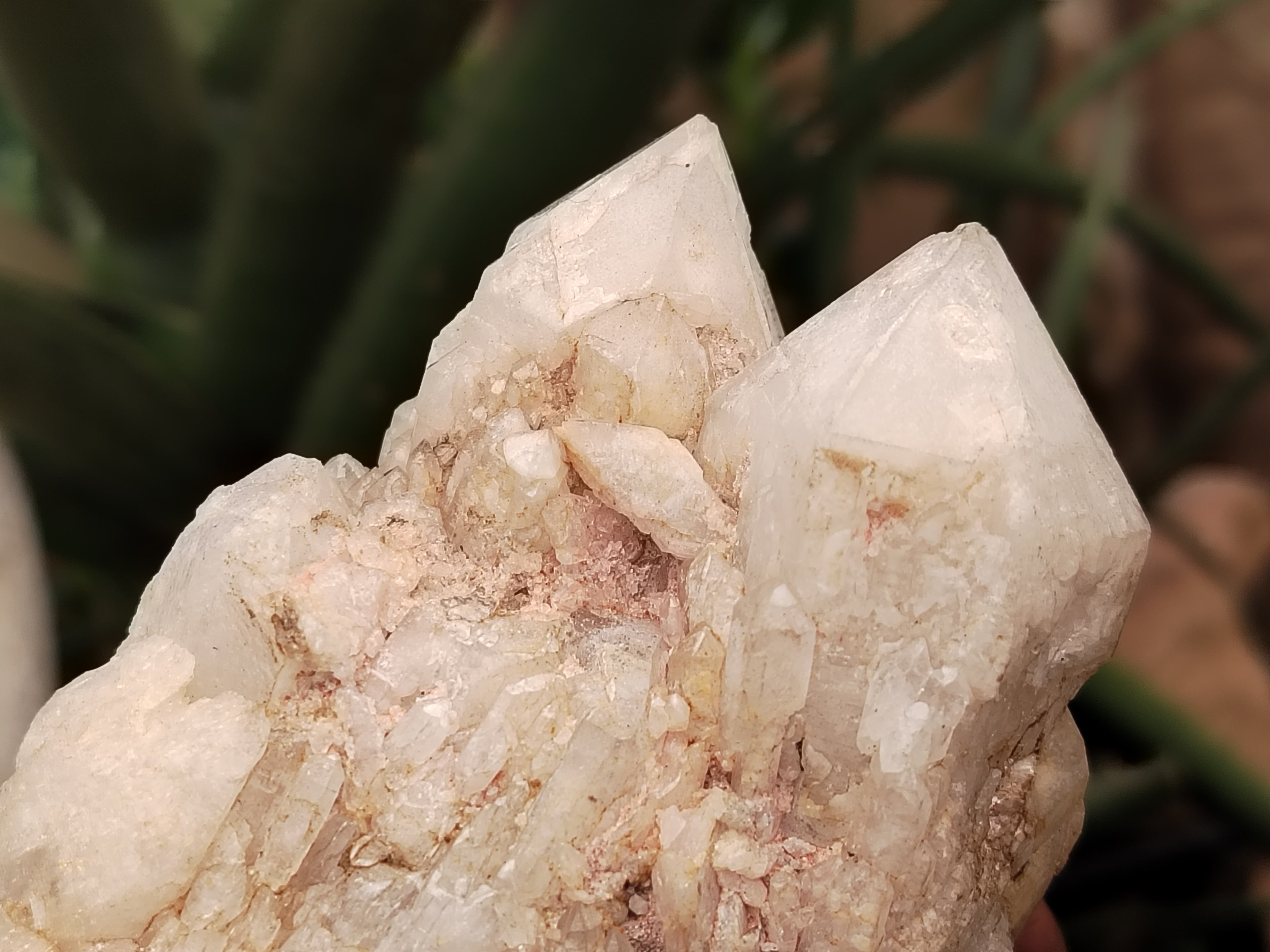 Natural Quartz Clusters x 3 From Madagascar - Toprock Gemstones and Minerals 