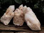 Natural Quartz Clusters x 3 From Madagascar - Toprock Gemstones and Minerals 