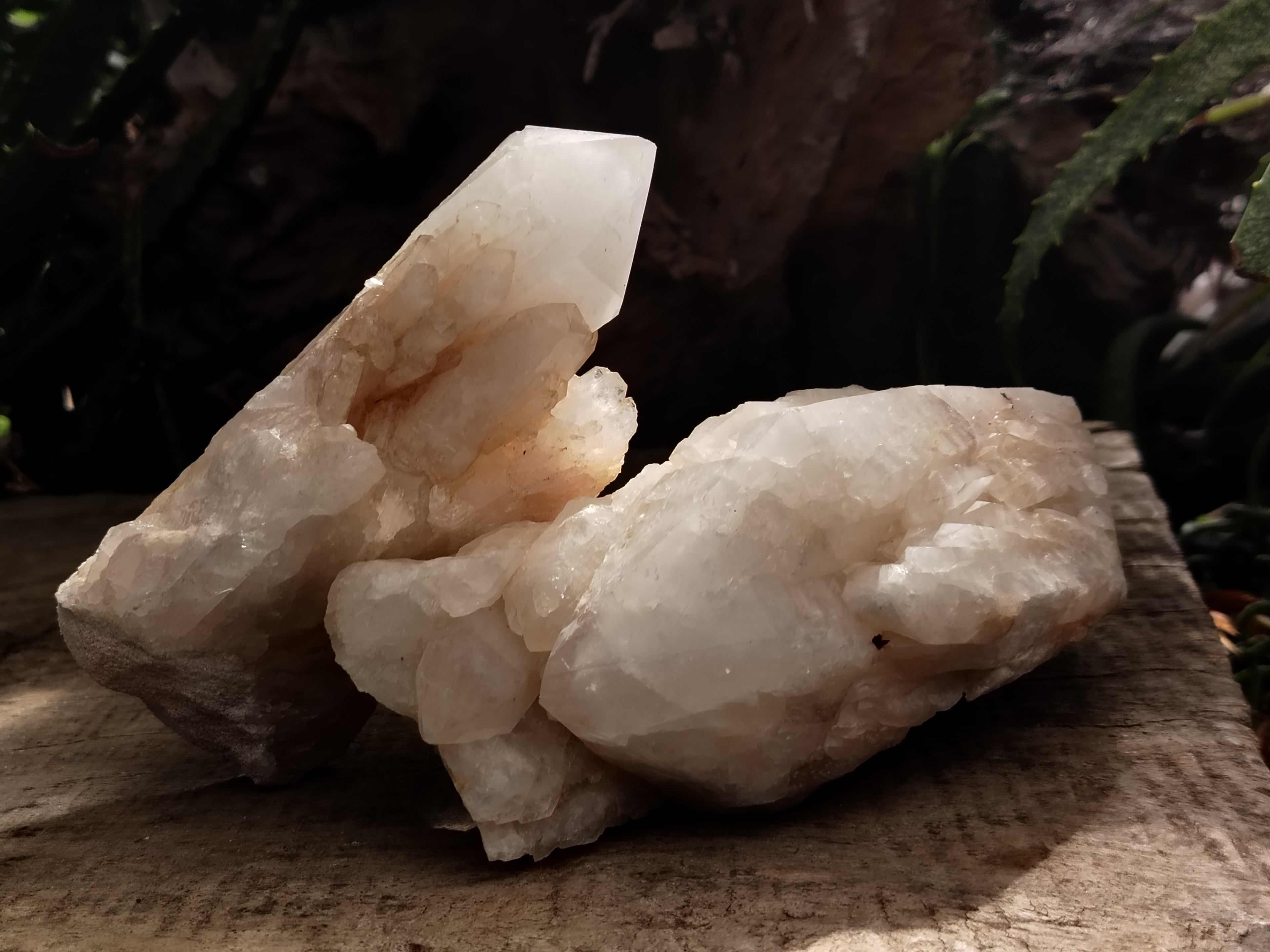 Natural Quartz Clusters x 3 From Madagascar - Toprock Gemstones and Minerals 