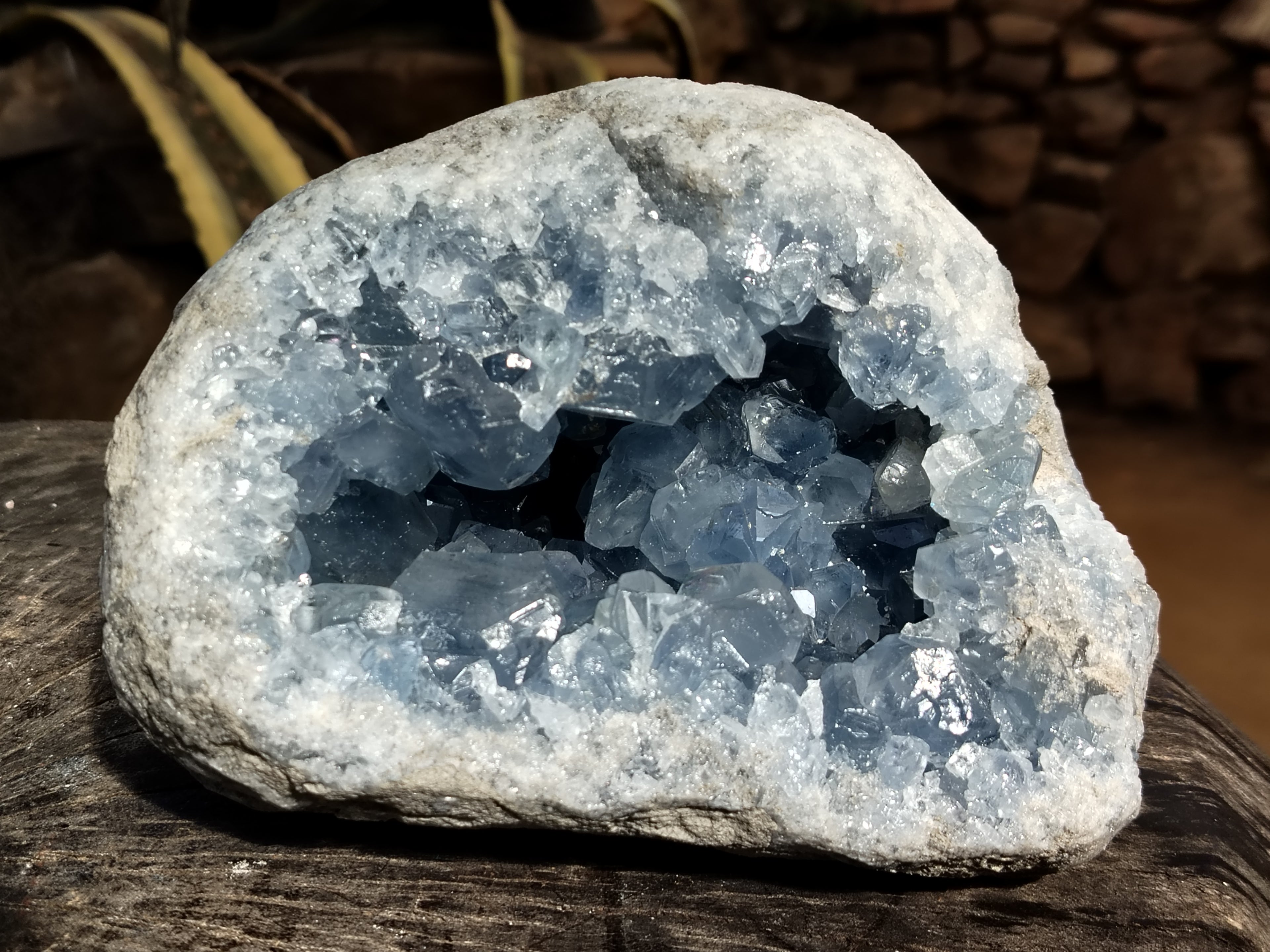 Natural Celestite Geode Specimen x 1 From Sakoany, Madagascar - Toprock Gemstones and Minerals 