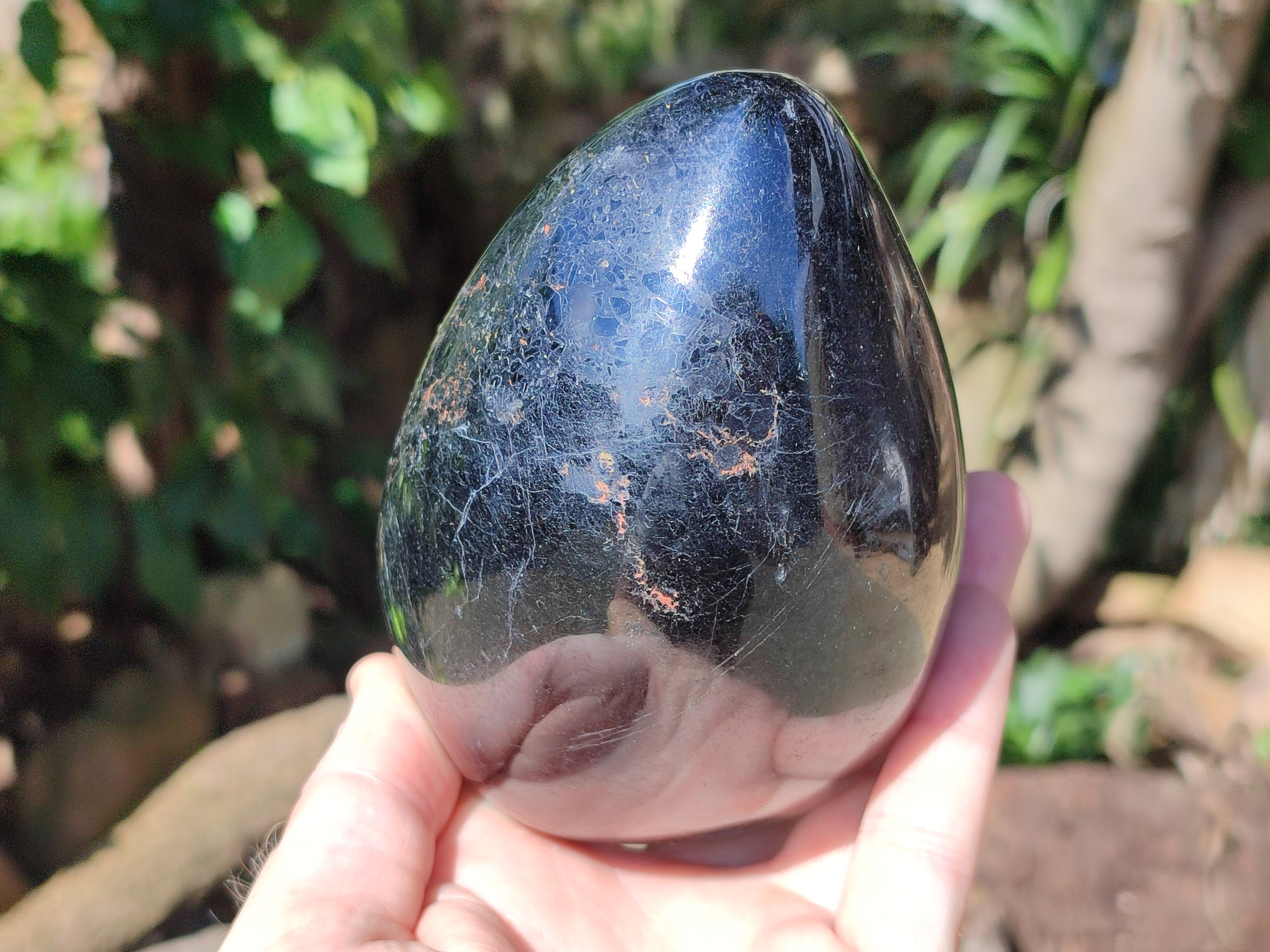 Polished Black Tourmaline Standing Free Form x 1 From Madagascar - Toprock Gemstones and Minerals 
