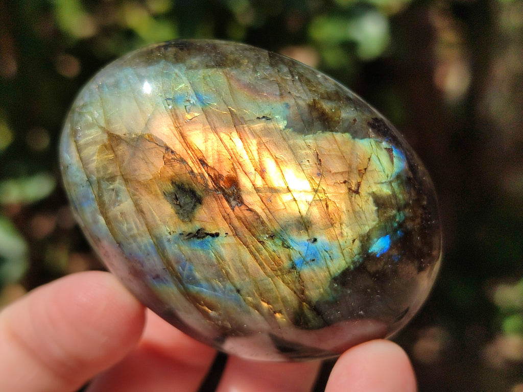 Polished Labradorite Palm Stones x 27 From Tulear, Madagascar - Toprock Gemstones and Minerals 