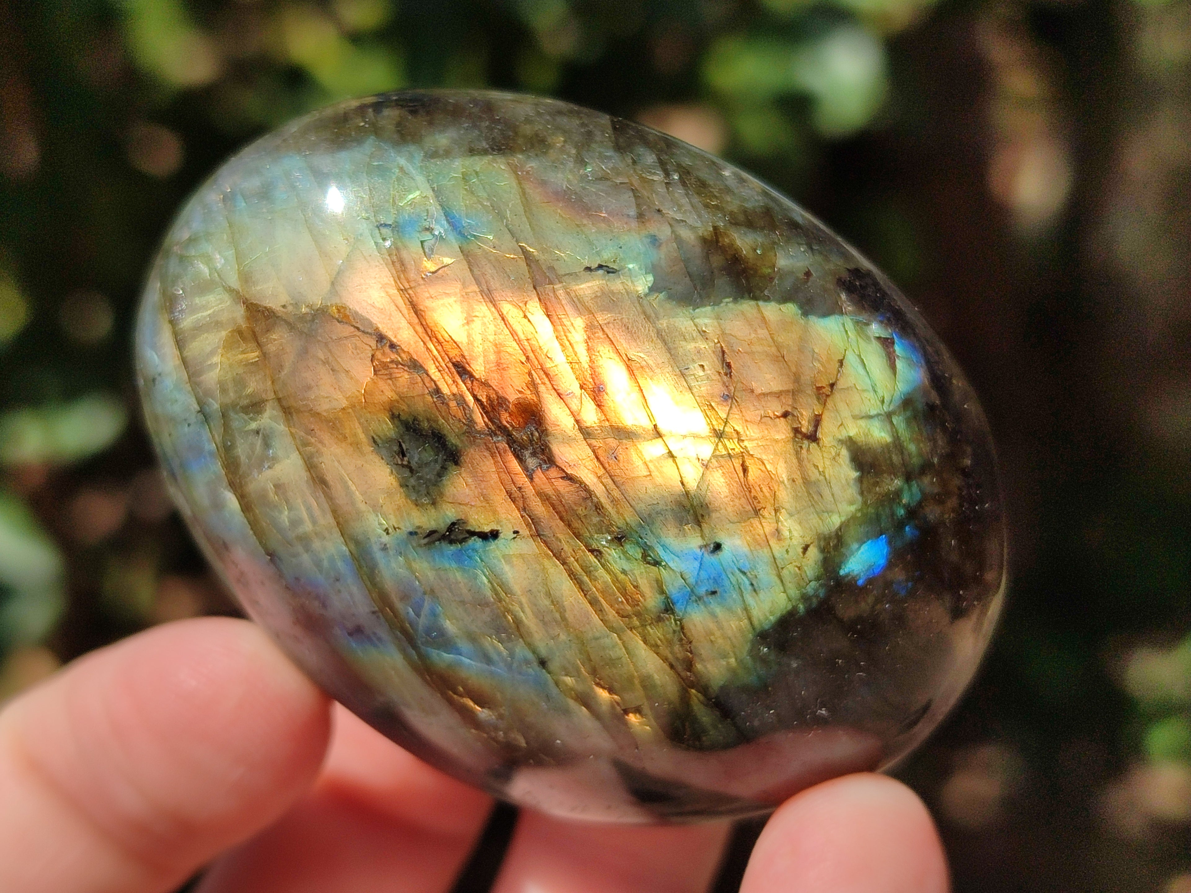 Polished Labradorite Palm Stones x 27 From Tulear, Madagascar - Toprock Gemstones and Minerals 