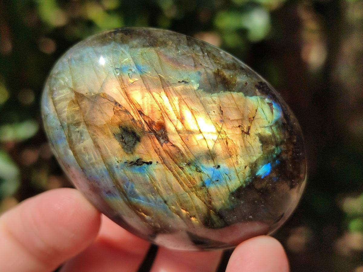 Polished Labradorite Palm Stones x 27 From Tulear, Madagascar - Toprock Gemstones and Minerals 
