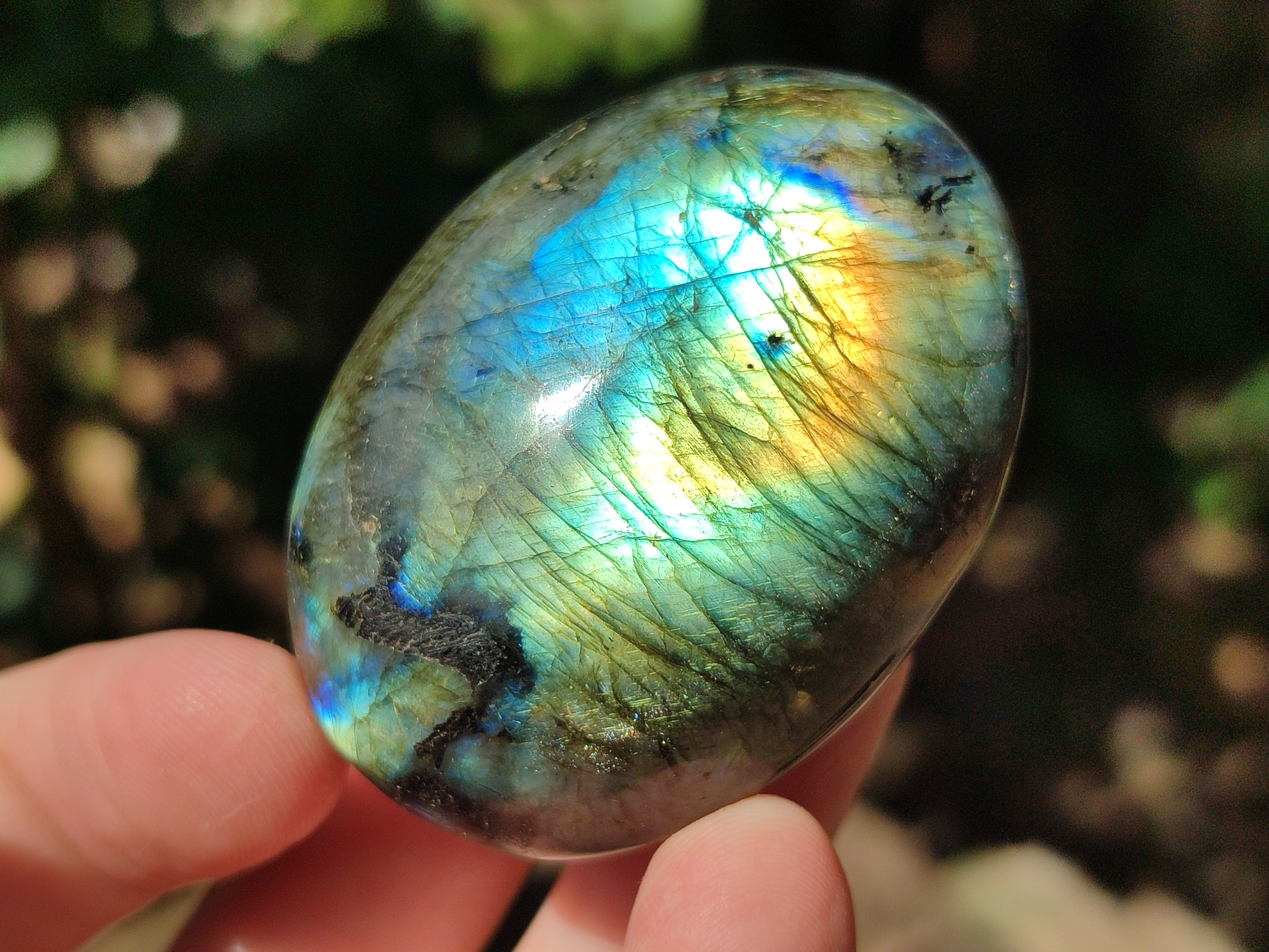Polished Labradorite Palm Stones x 27 From Tulear, Madagascar - Toprock Gemstones and Minerals 