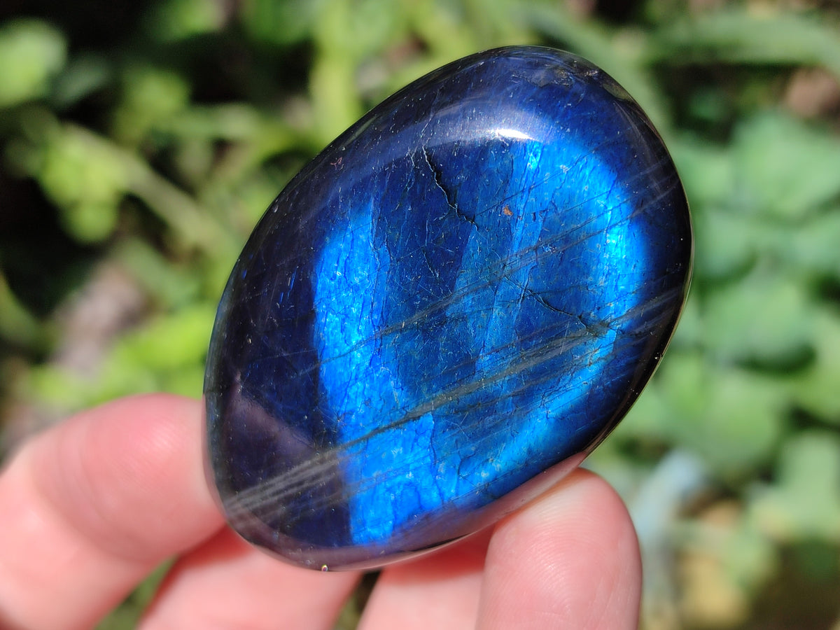 Polished Labradorite Palm Stones x 27 From Tulear, Madagascar - Toprock Gemstones and Minerals 