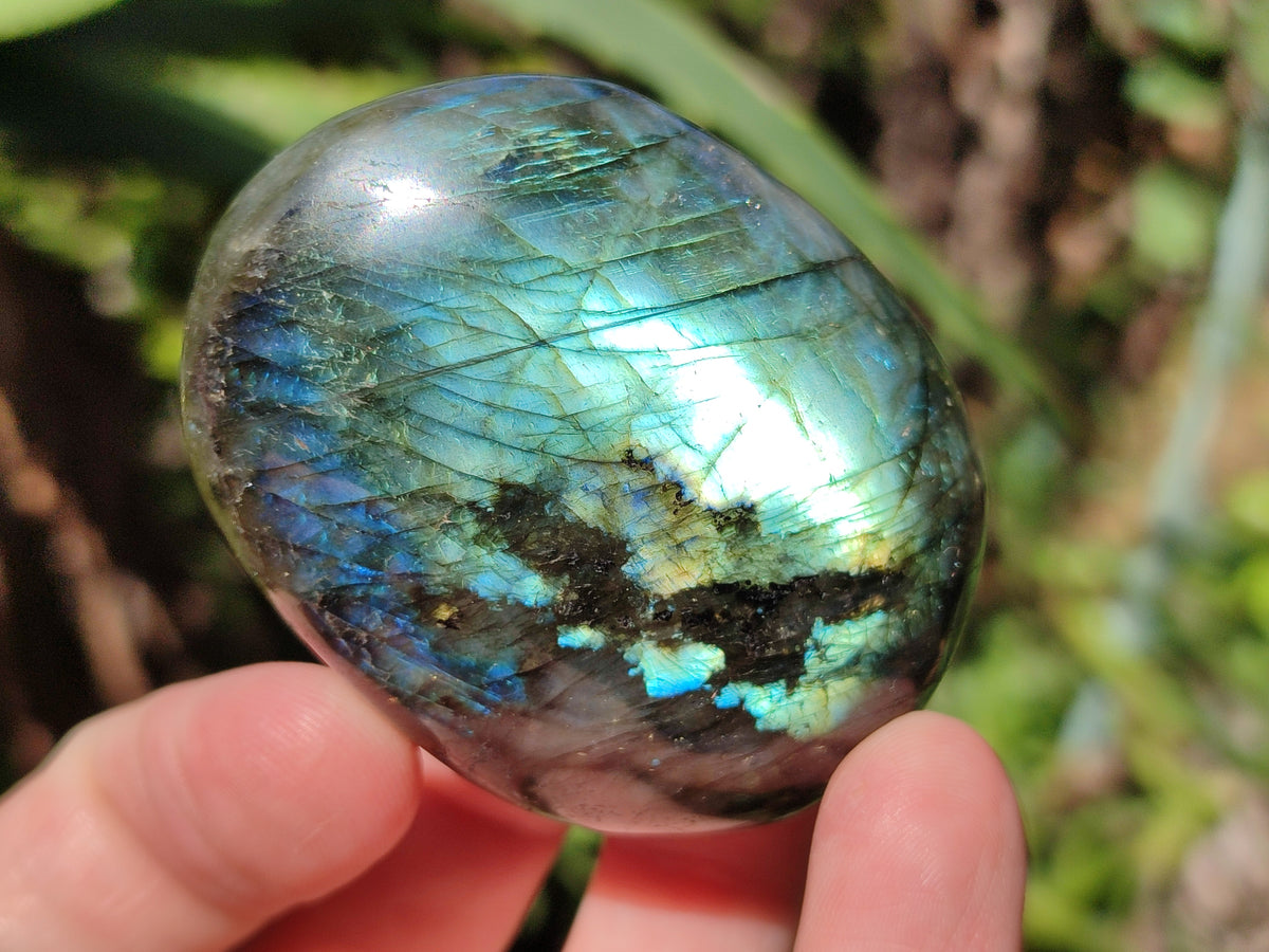Polished Labradorite Palm Stones x 27 From Tulear, Madagascar - Toprock Gemstones and Minerals 