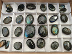 Polished Labradorite Palm Stones x 27 From Tulear, Madagascar - Toprock Gemstones and Minerals 