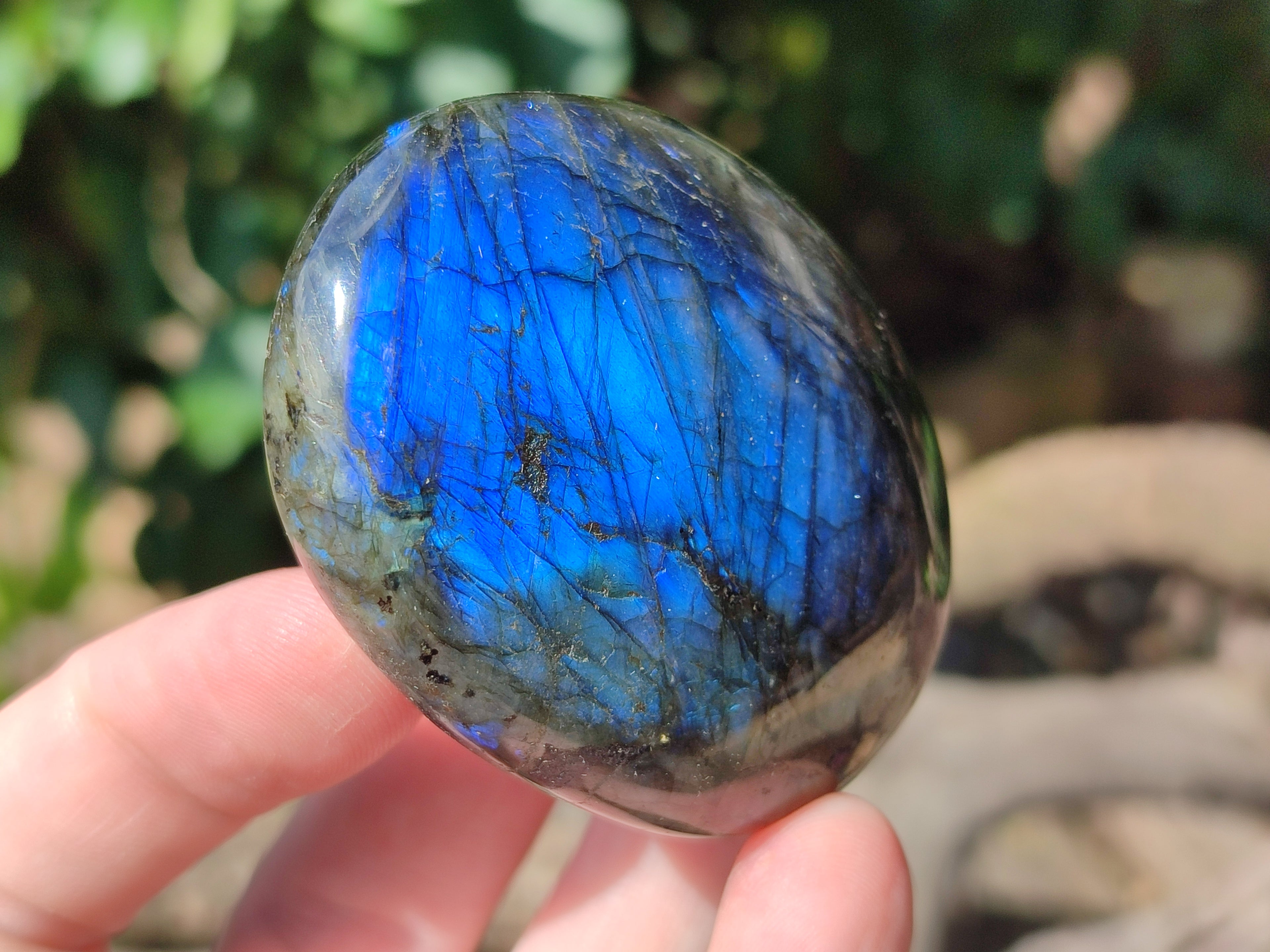 Polished Labradorite Palm Stones x 27 From Tulear, Madagascar - Toprock Gemstones and Minerals 