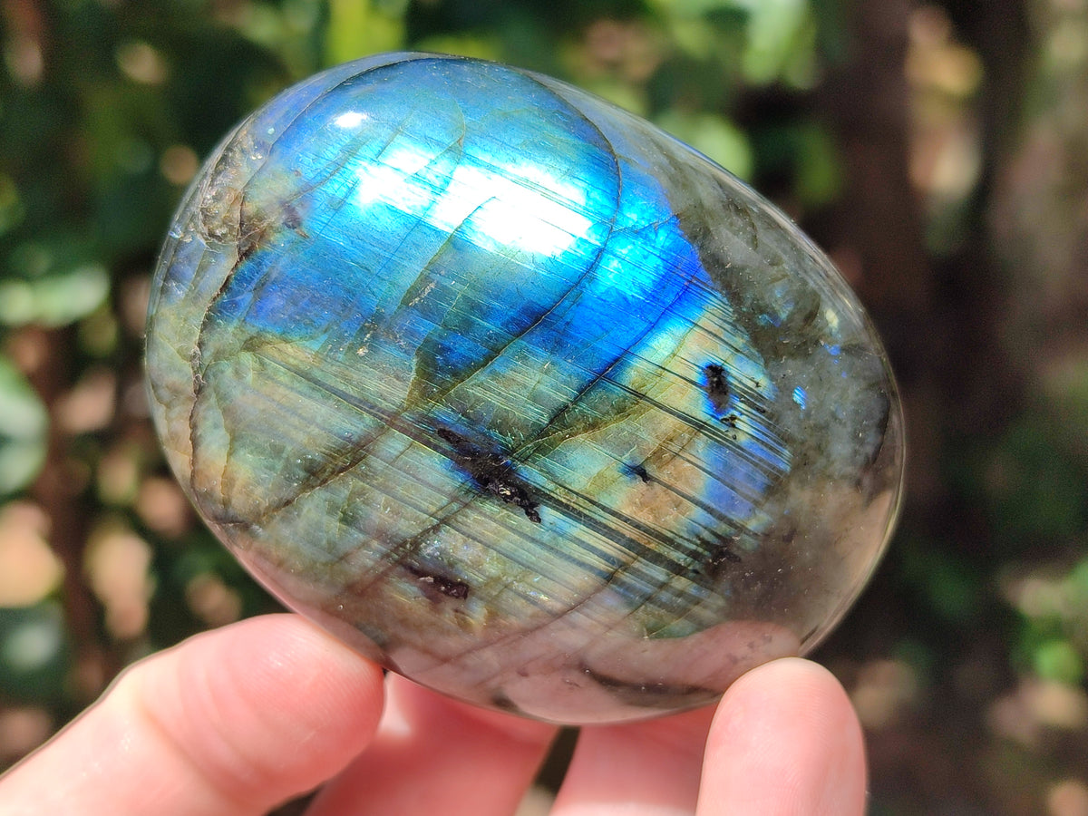 Polished Labradorite Palm Stones x 27 From Tulear, Madagascar - Toprock Gemstones and Minerals 