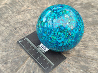 Polished Chrysocolla Conglomerate Sphere x 1 From Congo