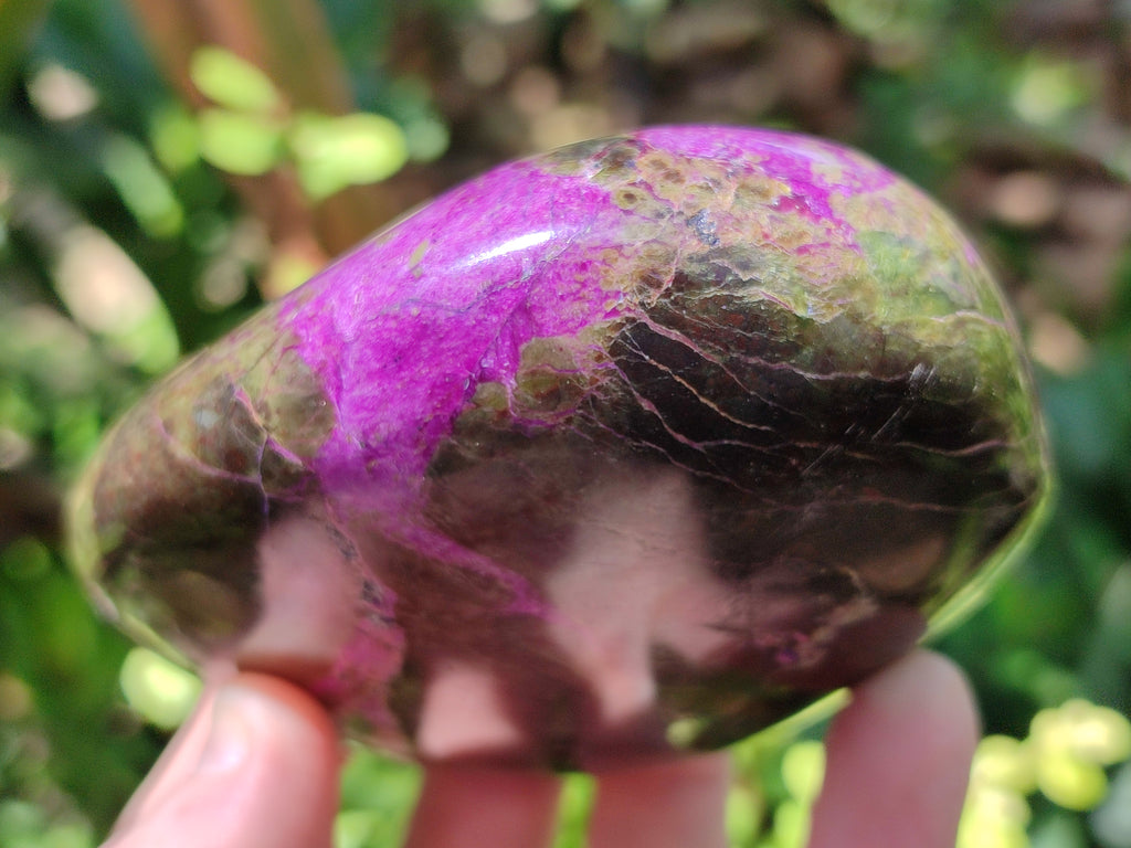 Polished Stichtite Standing Free Forms x 3 From Barberton, South Africa - Toprock Gemstones and Minerals 