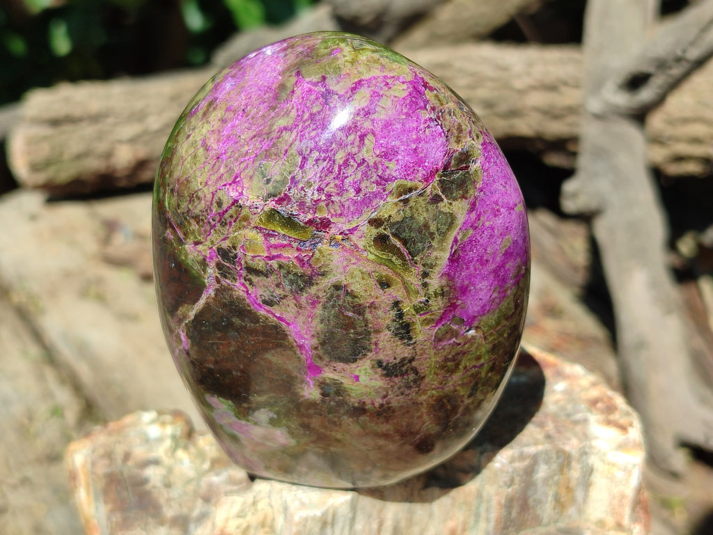 Polished Stichtite Standing Free Forms x 3 From Barberton, South Africa - Toprock Gemstones and Minerals 