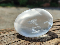 Polished Girasol Pearl Quartz Palm Stones x 24 From Ambatondrazaka, Madagascar - Toprock Gemstones and Minerals 