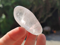 Polished Girasol Pearl Quartz Palm Stones x 24 From Ambatondrazaka, Madagascar - Toprock Gemstones and Minerals 