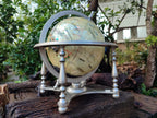 Hand Made Large Mother of Pearl Revolving World Globe with Metal Stand x 1 From China - Toprock Gemstones and Minerals 