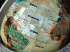 Hand Made Large Mother of Pearl Revolving World Globe with Metal Stand x 1 From China - Toprock Gemstones and Minerals 