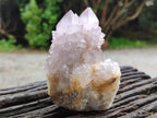Natural Amethyst Spirit Quartz Clusters x 3 From South Africa - Toprock Gemstones and Minerals 
