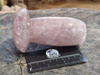 Polished Rose Quartz Mushrooms x 3 From Ambatondrazaka, Madagascar - Toprock Gemstones and Minerals 