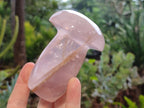 Polished Rose Quartz Mushrooms x 3 From Ambatondrazaka, Madagascar - Toprock Gemstones and Minerals 