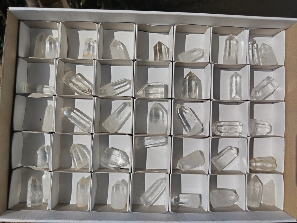 Polished Small Clear Quartz Crystals x 39 From Madagascar - Toprock Gemstones and Minerals 