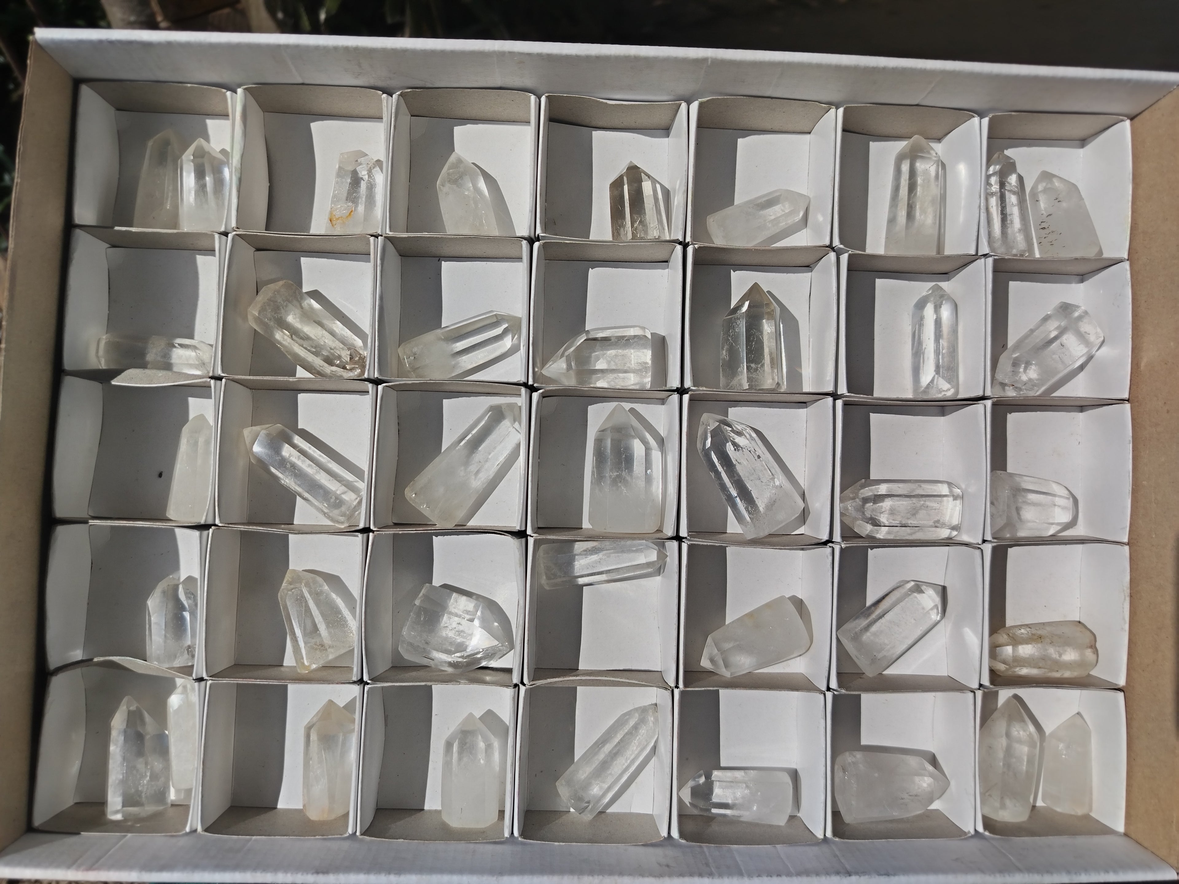 Polished Small Clear Quartz Crystals x 39 From Madagascar - Toprock Gemstones and Minerals 