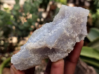 Natural Etched Blue Chalcedony Specimens x 12 From Nsanje, Malawi - Toprock Gemstones and Minerals 