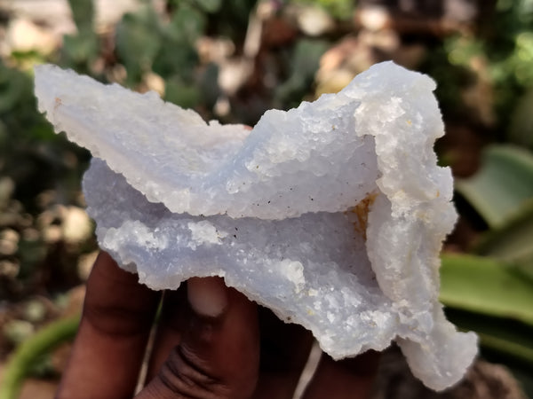 Natural Etched Blue Chalcedony Specimens x 12 From Nsanje, Malawi - Toprock Gemstones and Minerals 