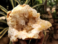 Natural Limonite Quartz Clusters x 2 From Solwezi, Zambia - Toprock Gemstones and Minerals 