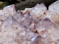 Natural Dark Purple Cactus Spirit Quartz Clusters x 3 From South Africa