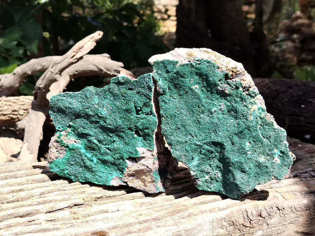Natural Botryoidal Malachite Specimens x 3 From Tenke Fungurume, Congo - Toprock Gemstones and Minerals 