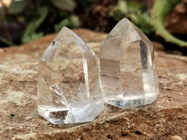 Polished Clear Quartz Crystals x 35 From Madagascar
