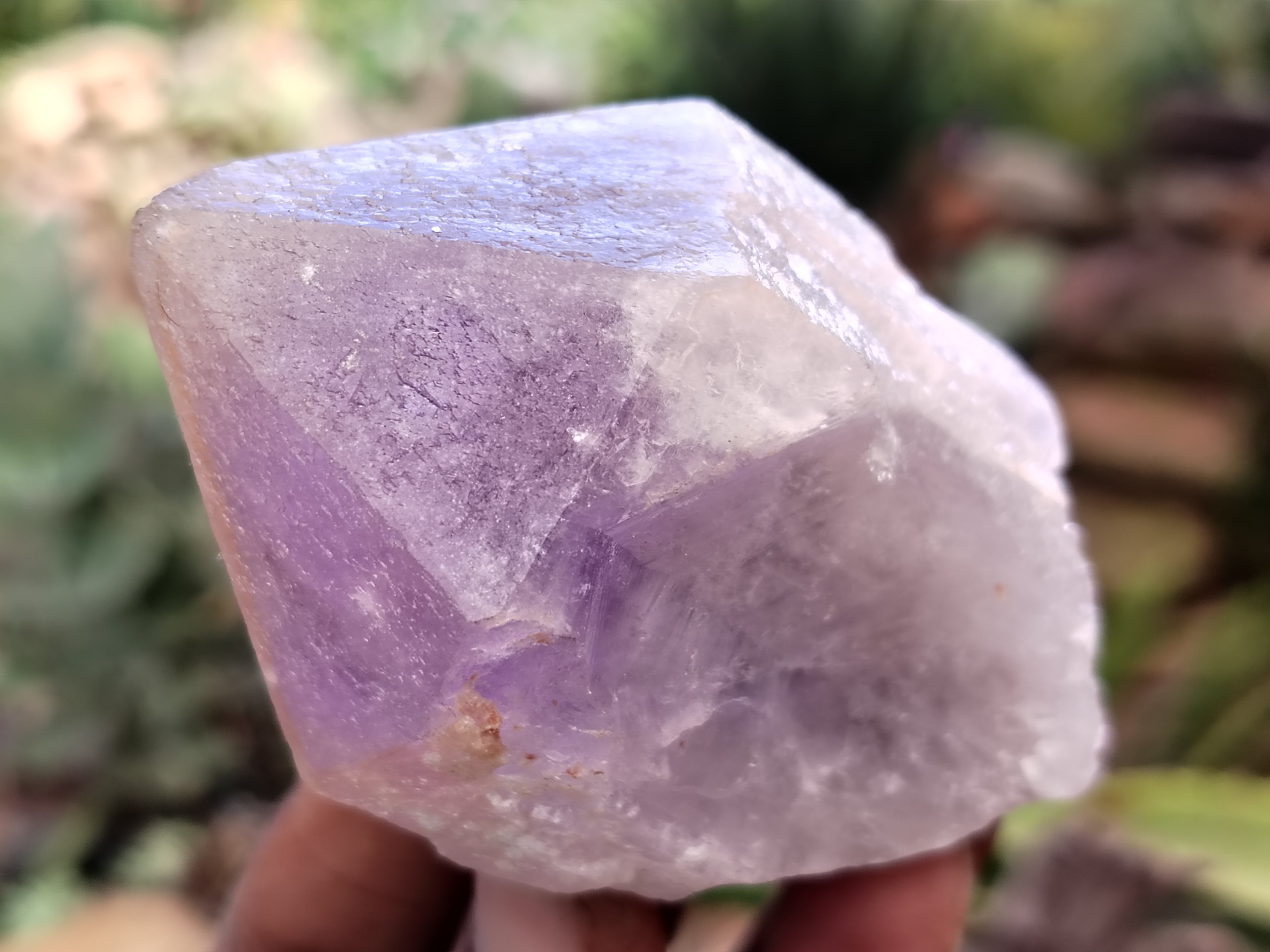 Natural Jacaranda Amethyst Single Quartz Crystals x 12 From Mumbwa, Zambia - Toprock Gemstones and Minerals 