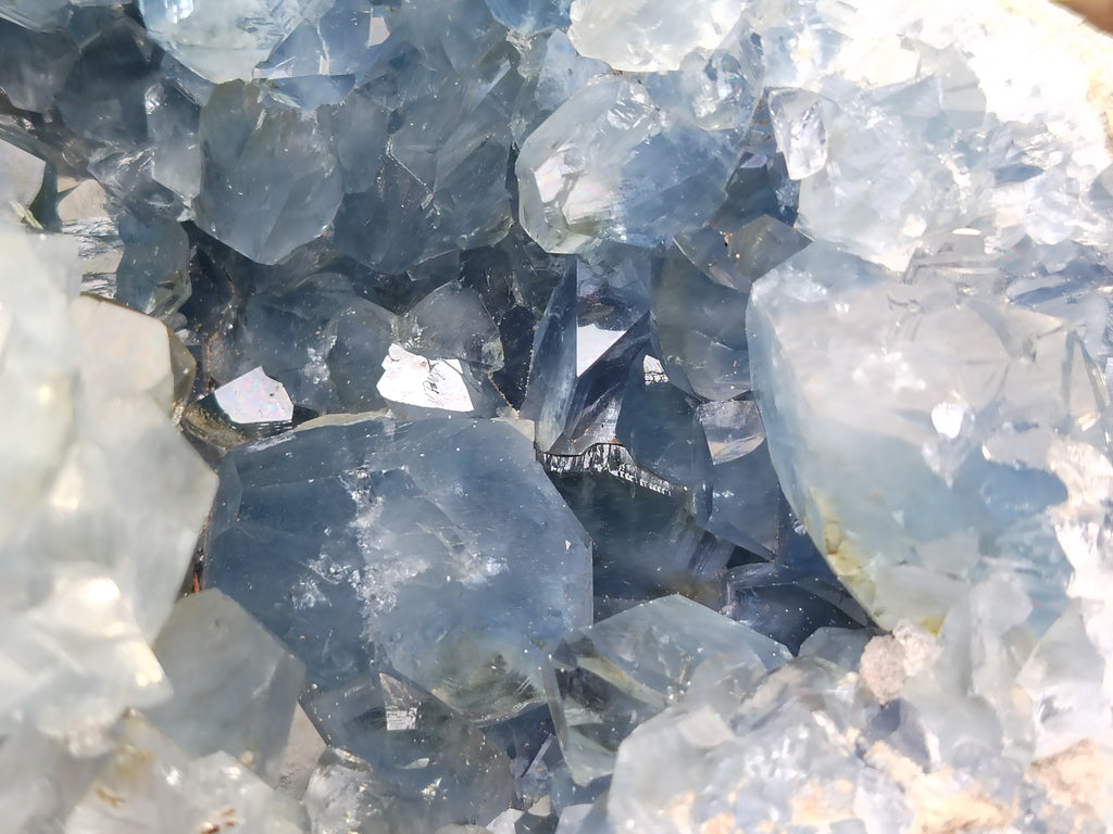 Natural Celestite Geode Specimen x 1 From Sakoany, Madagascar - Toprock Gemstones and Minerals 
