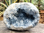 Natural Celestite Geode Specimen x 1 From Sakoany, Madagascar - Toprock Gemstones and Minerals 