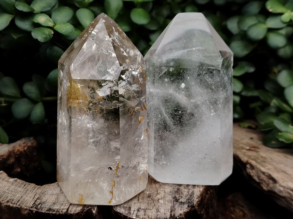 Polished Clear Quartz Crystals x 4 From Madagascar - Toprock Gemstones and Minerals 