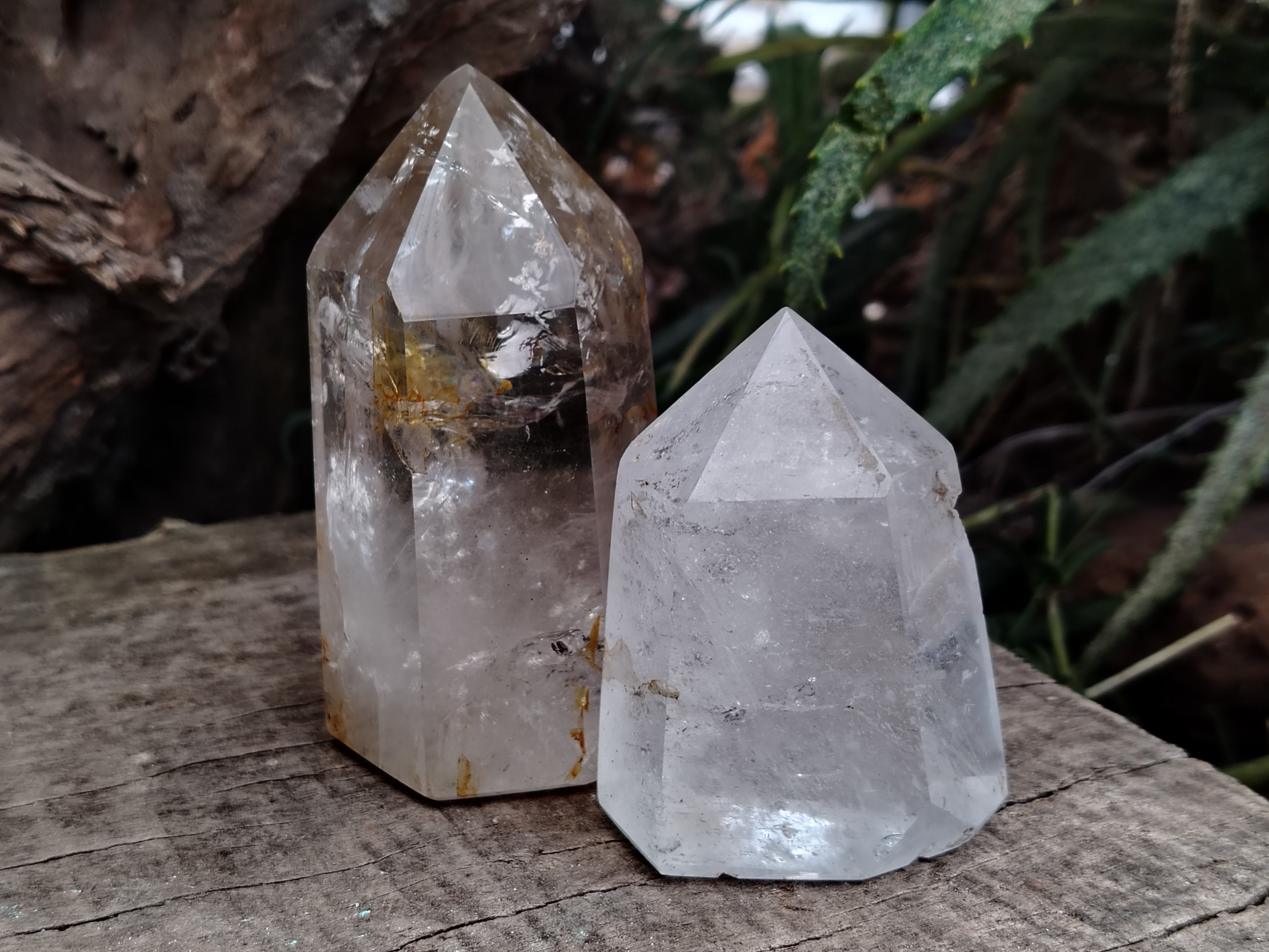 Polished Clear Quartz Crystals x 4 From Madagascar - Toprock Gemstones and Minerals 