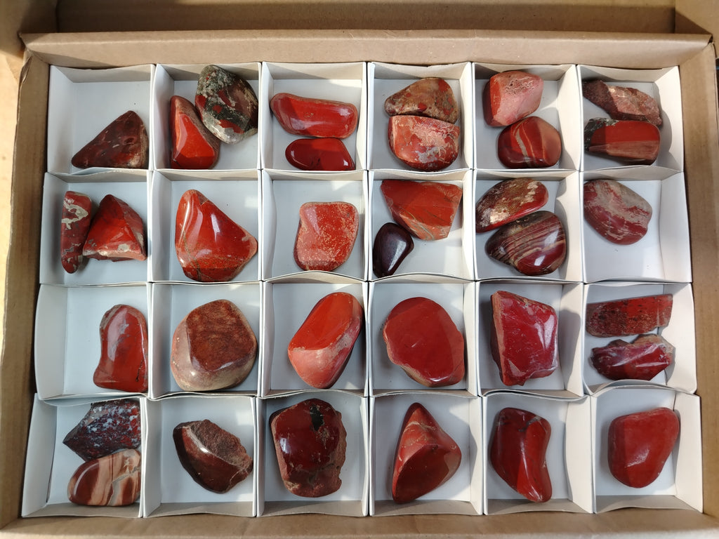 Polished Brecciated Jasper Free Forms x 34 From South Africa - Toprock Gemstones and Minerals 