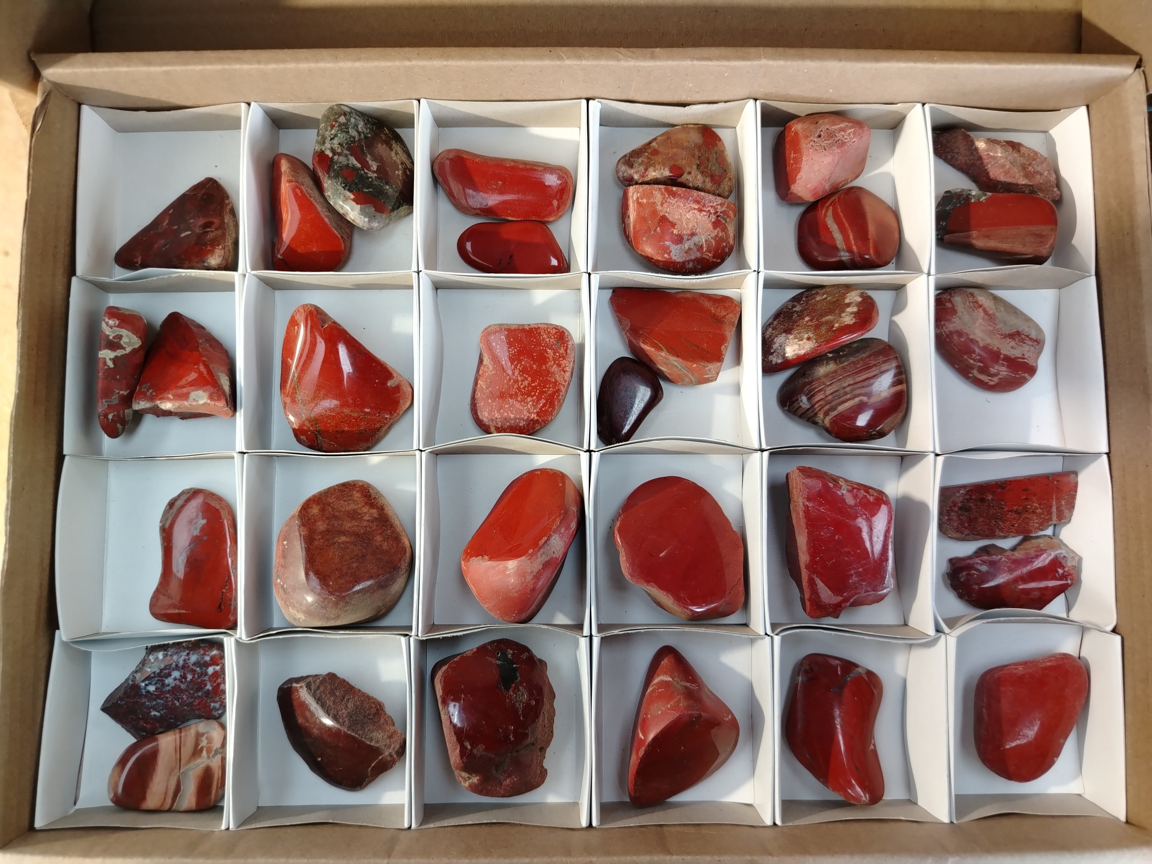 Polished Brecciated Jasper Free Forms x 34 From South Africa - Toprock Gemstones and Minerals 