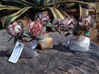 Hand Made Gemstone Protea Flower Trees x 3 From South Africa - Toprock Gemstones and Minerals 