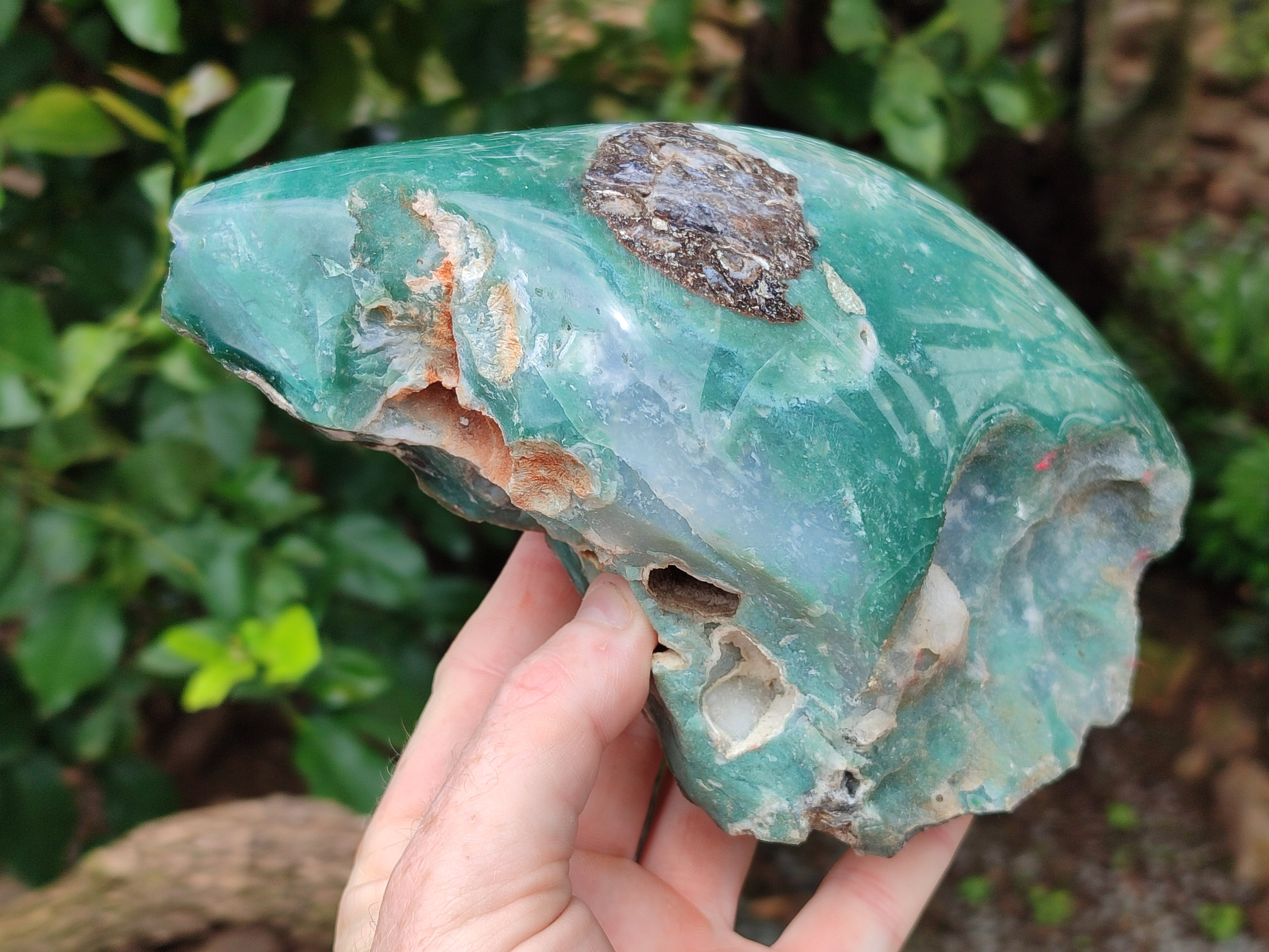 Polished Emerald Mtorolite Free Forms x 2 From Zimbabwe - Toprock Gemstones and Minerals 