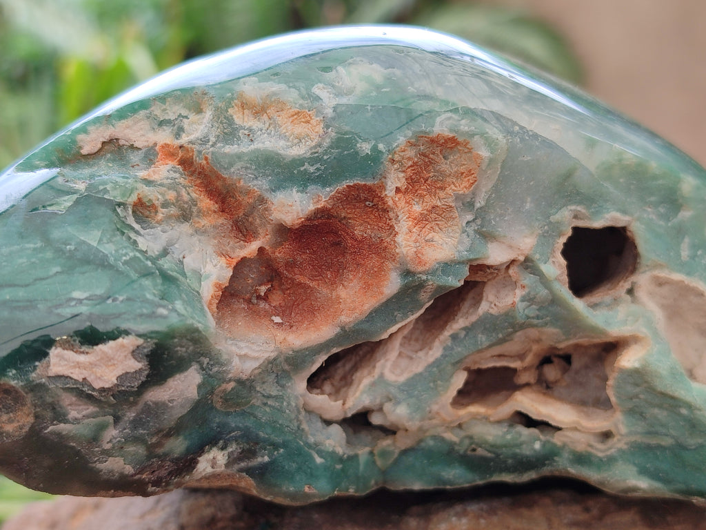 Polished Emerald Mtorolite Free Forms x 2 From Zimbabwe - Toprock Gemstones and Minerals 