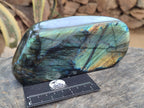 Polished Labradorite Standing Free Form x 1 From Tulear, Madagascar - Toprock Gemstones and Minerals 