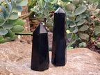 Polished Black Basalt Palm Stones x 5 From Antsirabe, Madagascar - Toprock Gemstones and Minerals 