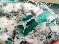 Polished Emerald Mica In Matrix Standing Free Forms x 4 From Mutoko, Zimbabwe - Toprock Gemstones and Minerals 